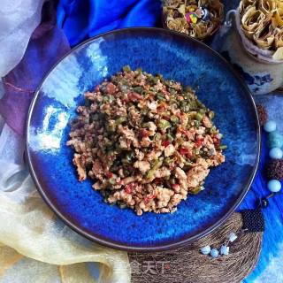 Stir-fried Minced Pork with Capers recipe