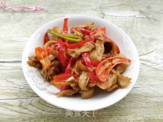 Fried Gluten with Red Pepper recipe