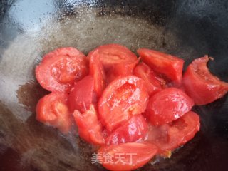 Tomato Stewed Sweet Potato Flour recipe