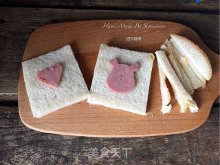 #aca Fourth Session Baking Contest# Making Erotic White Cheese and Ham Toast recipe