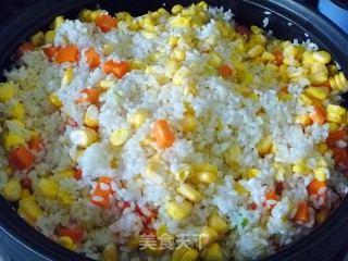 【yiru Private House Style Rice】taji Pot Corn Sausage Rice recipe