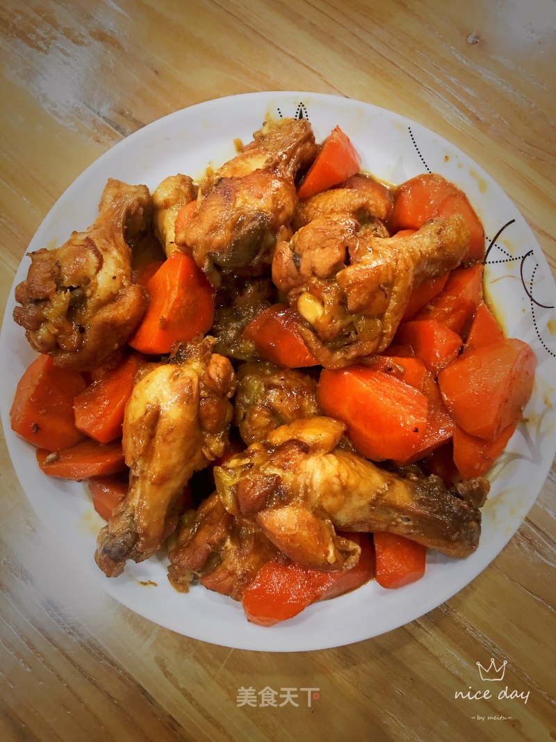 Stewed Chicken Wing Roots with Carrots