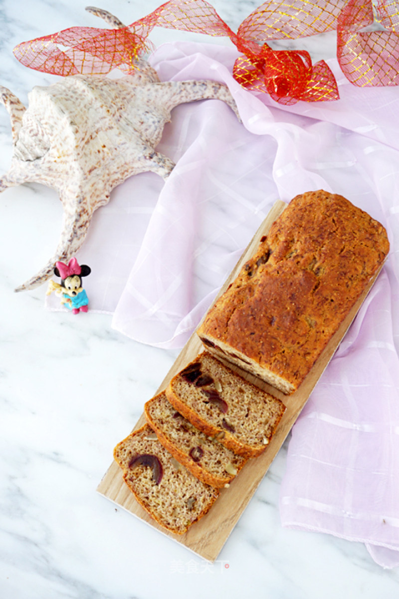 #四session Baking Contest and It's Love to Eat Festival# Oil-free Banana, Date and Walnut Bread recipe