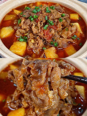 Delicious to Lick The Bottom of The Bowl 👉 Tomato and Potato Beef Soup recipe