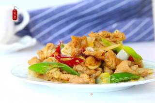 "jia Xia" Stir-fried Scallion Lamb with Fast Food Therapy and Health recipe
