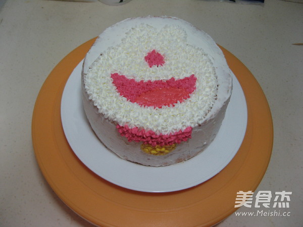 Doraemon Cream Layer Cake recipe