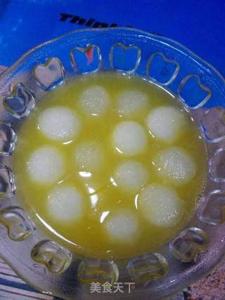 Winter Melon Balls with Orange Juice recipe