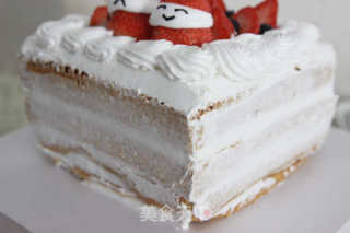 [tomato Recipe] Christmas Strawberry Snowman Cake-strawberry Control Snowman Cake recipe