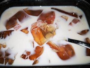 Peach 🍑 Fruit Oolong Tea Jelly (sweet and Sour Super Delicious) recipe