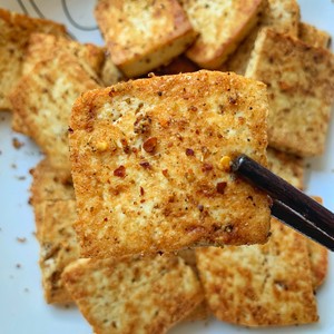 Delicious Reduced Fat Meal: Pan-fried Cumin Tofu recipe