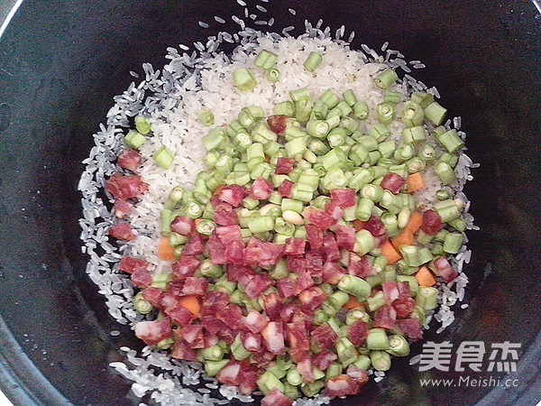 Claypot Rice with Seasonal Vegetables recipe