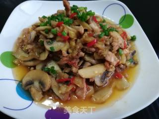 Stir-fried Pork with Mushroom recipe