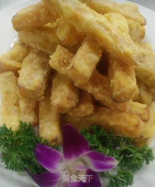 Pumpkin Strips with Egg Yolk recipe