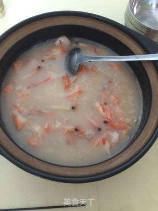 Shrimp Dried Squid Lean Pork Congee recipe