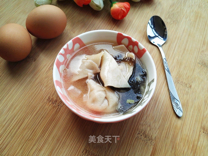 Wontons with Fresh Mushroom Minced Meat recipe