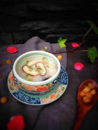 Mushroom and Scallop Porridge recipe