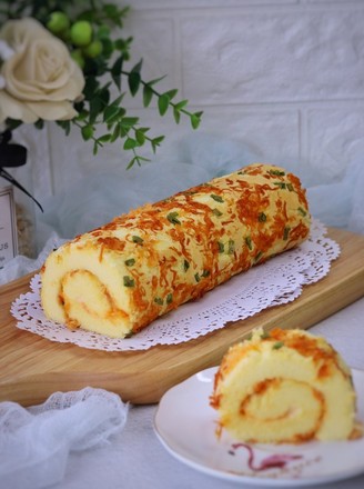 Chive Pork Floss Cake Roll recipe