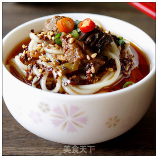 Mianyang People’s Favorite Breakfast Rice Noodles 芊子-----jerky Beef and Bamboo Shoots 芊子 recipe