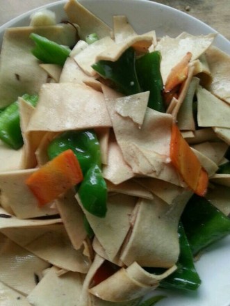 Dried Tofu with Hot Peppers recipe
