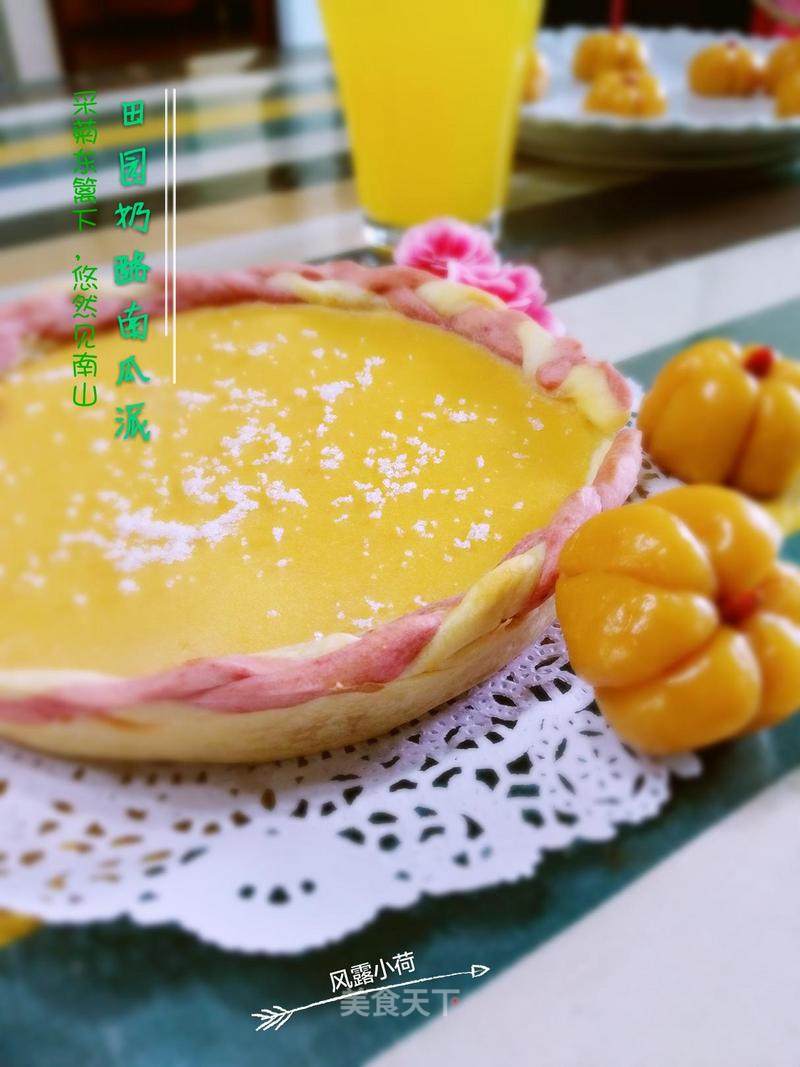 Pastoral Cheese Pumpkin Pie-winners of Lezhong Colorful Summer Baking Competition recipe