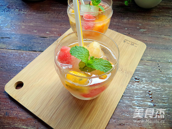 Assorted Fruit Ice Cocktail recipe