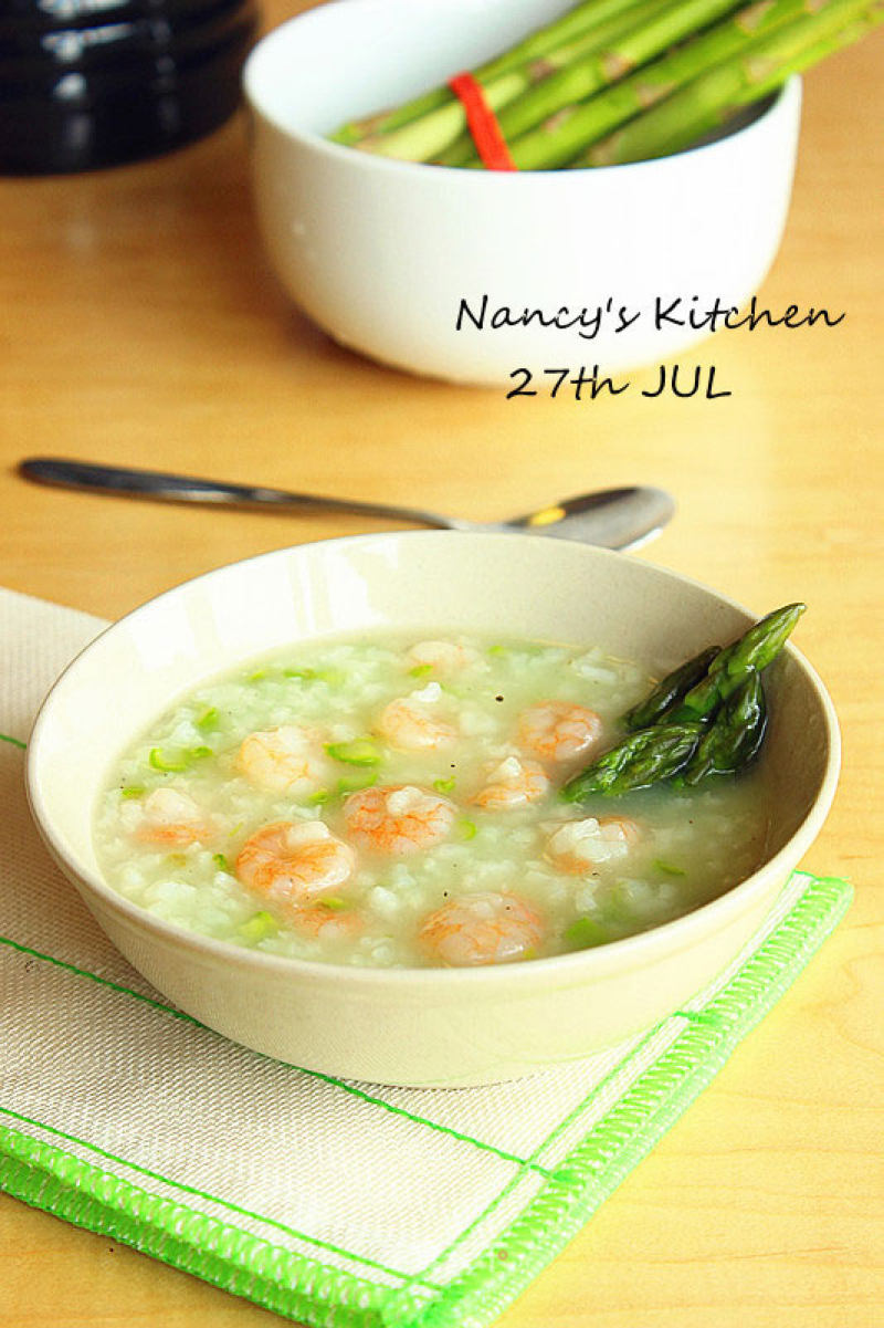 [asparagus and Shrimp Congee] A Bowl of Light and Sweet Porridge recipe