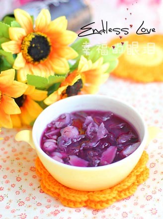 Purple Sweet Potato Tremella Lotus Seed Lily Syrup recipe