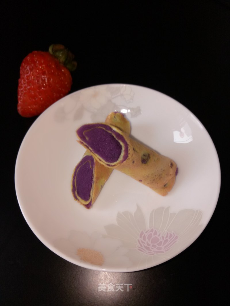 Baby Food Supplement # Purple Sweet Potato Egg Rolls recipe