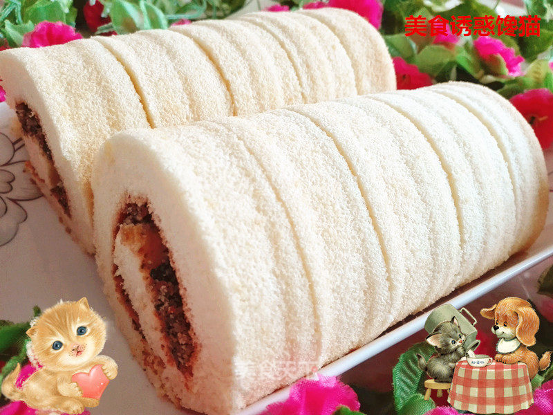 Peanut Sesame Cake Roll recipe