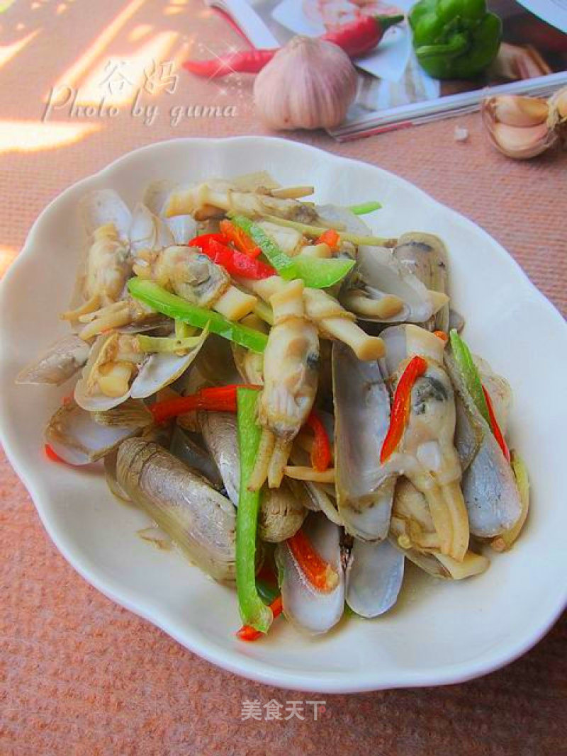 Stir-fried Razor Clams recipe