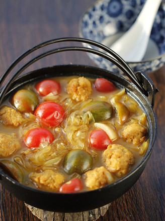 Curry Meatballs and Vermicelli Claypot recipe