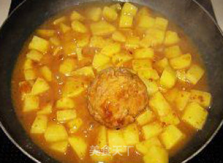 Curry Meatballs Stewed Potatoes recipe