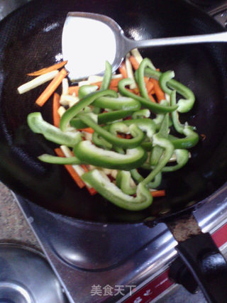 Three-color Stir-fry recipe
