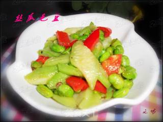 Loofah Edamame recipe