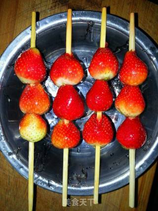 Candied Haws Strawberry Skewers recipe