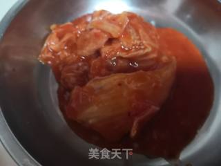 Kimchi Fried Rice Cake recipe