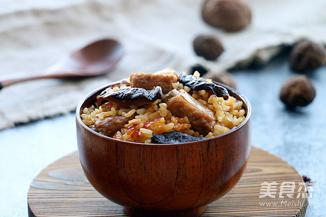 Braised Rice with Mushroom Ribs recipe