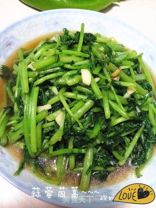 Garlic Chrysanthemum recipe