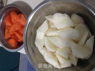 Chinese Yam, Carrot and Cured Chicken Legs recipe