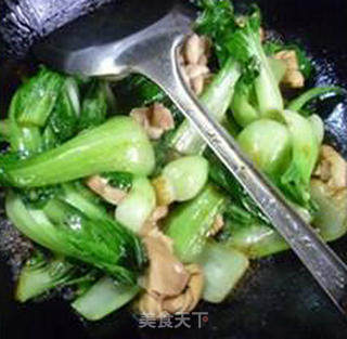 Crab-flavored Mushroom Senjo Jie-yaki Green Vegetable recipe