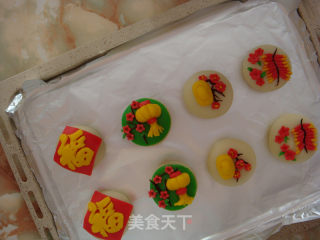 [tianjin] The Four Lucky Treasures of Creative Chinese White Pastry recipe