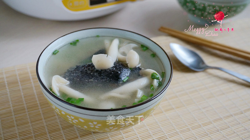 Crab Mushroom Black Chicken Soup recipe