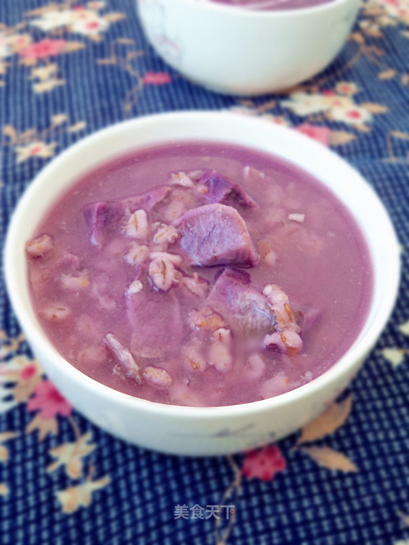 Purple Potato Barley Porridge