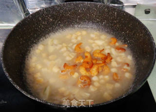 Jiang Scallops, Dried Shrimps and Spinach in Soup recipe