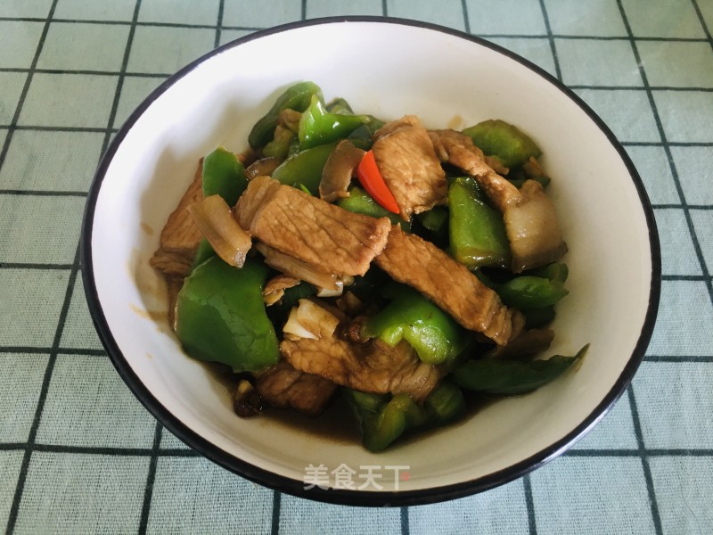 Stir-fried Pork with Green Pepper recipe