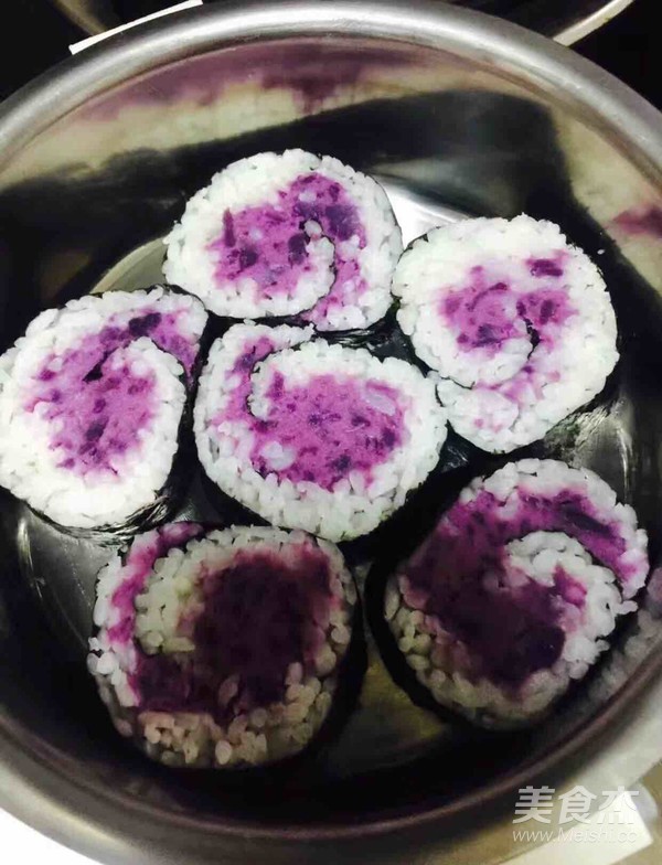 Purple Potato Salad Sushi recipe