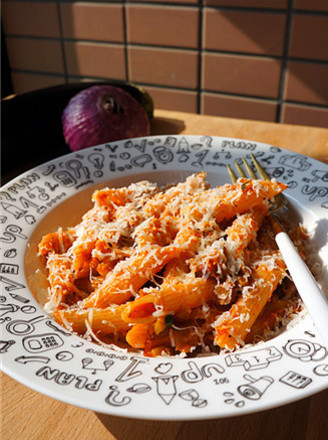 Spaghetti with Eggplant and Tomato
