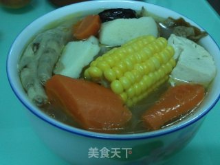 Corn, Carrot, Yam and Big Bone Soup recipe