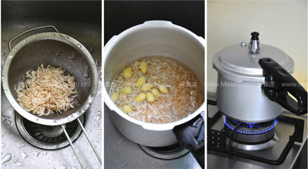 Shrimp and Ginkgo Congee recipe