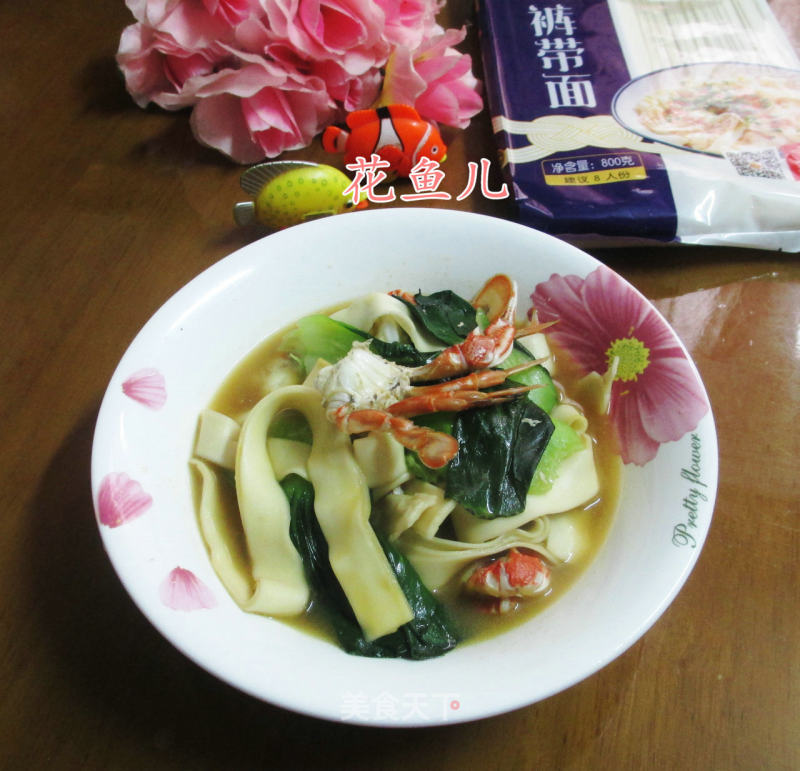 Cabbage Flower Crab Belt Noodle recipe